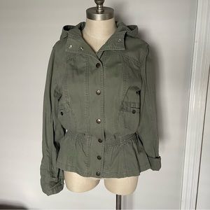 NWOT L’Amour Nanette Lepore short green jacket size L